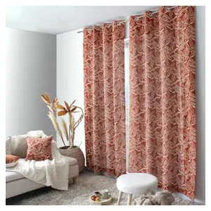 Enjoy Home Rideau tamisant esprit lodge 140x240cm - 140x240cm - Terre cuite pas cher
