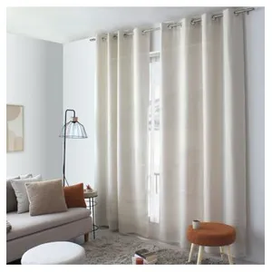 Enjoy Home Rideau tamisant aspect chenillé 140x240cm - 140x240cm - Ecru pas cher