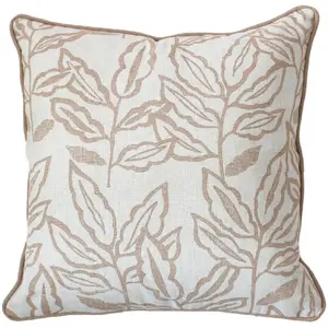 Enjoy Home Coussin déhoussable esprit lodge 40x40cm - 40x40cm - Ecru