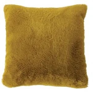 Coussin Déco Imitation Fourrure Rabbit Pop 40x40cm Bronze pas cher