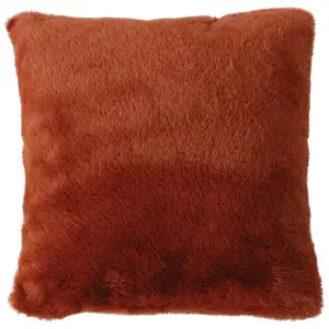 Coussin Déco Imitation Fourrure Rabbit Pop 40x40cm Cuivre pas cher