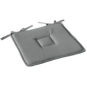 Comparateur de prix : HOME MAISON Galette plate unie avec passepoil et nouettes - Gris - 40 x 40 cm