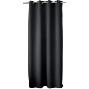 ED Enjoy Home Rideau Occultant Uni avec 8 oellets - Gris Fonc - 140 x 240 cm pas cher