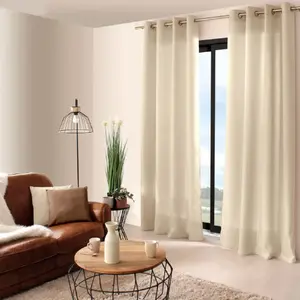Enjoy Home - Rideau uni avec oeillets - 140 x 240 cm - Ecru