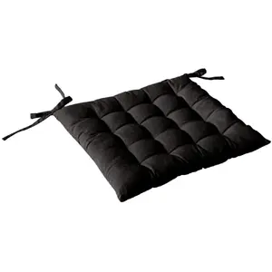 Comparateur de prix : ED ENJOY HOME Galette de chaise piquée 16 points avec nouettes 38x38x5cm noir
