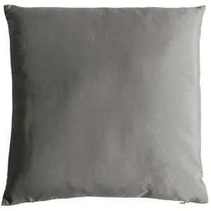 Coussin uni en polyester déhoussable Gris clair 40x40 cm pas cher
