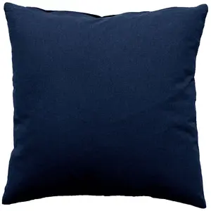 Comparateur de prix : Enjoy Home - Coussin uni effet Bachette déhoussable - 60 x 60 cm - Bleu Marine