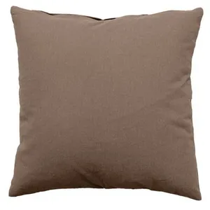 Comparateur de prix : Enjoy Home - Coussin uni effet Bachette déhoussable - 40 x 40 cm - Marron