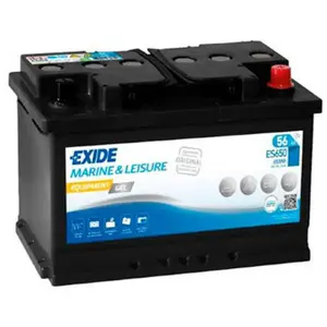 Exide - Batterie plomb etanche gel Equipment gel ES650 (650Wh) 12V 56Ah Auto pas cher