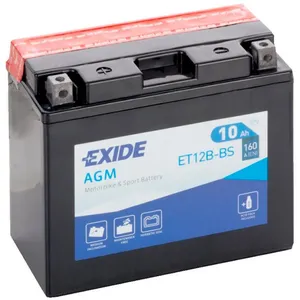 Exide - Batterie moto ET12B-BS YT12B-BS 12v 10ah 160A