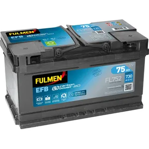 Batterie démarrage fulmen fl752 12v 75ah 720a pas cher