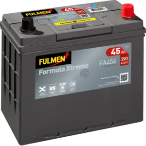 FULMEN - Batterie voiture 12V 45AH 390A (n°FA456) - Réf. 404412 pas cher