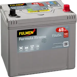 FULMEN - Batterie voiture 12V 65AH 580A (n°FA654) - Réf. 404414 pas cher