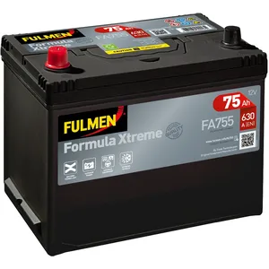 FULMEN - Batterie voiture 12V 75AH 630A (n°FA755) - Réf. 404417 pas cher