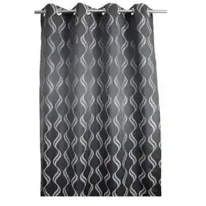 Urban Echo Rideau, Polyester, Gris, 260x140 cm pas cher