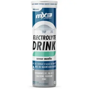 Boisson electrolytes mx3 menthe 15 pastilles pas cher