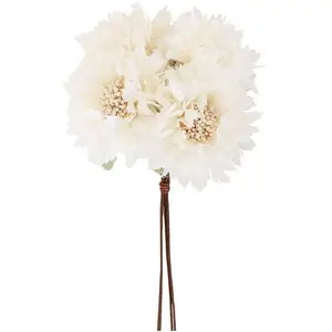 RueDeLaFete Bouquet de fleurs artificielles - IVOIRE - 26 cm - Blanc - Décoration intérieure - Mixte pas cher