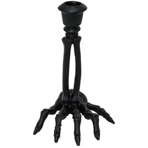 CHAKS CHANDELIER RÉSINE MAIN SQUELETTE NOIR Noir- DECORATION DE FETE HALLOWEEN