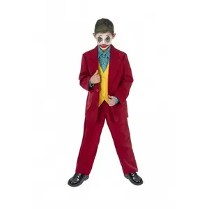 Non communiqué déguisement joker fou garçon - 9/10 ans - rouge - chaks h4208140