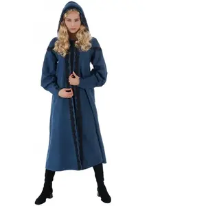 RueDeLaFete Cape sorcière femme - Bleu pas cher