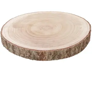 Comparateur de prix : JOUR DE FETE Chaks Ultra Grand Rondin en Bois 3,5cm Naturel Plat Ø 35-38cm