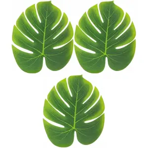 RueDeLaFete 3 FEUILLES TROPICALES 29X35CM VERT pas cher