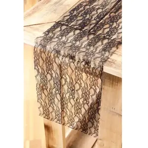 RueDeLaFete Lot de 3 Rubans dentelle 19cm x 3,10m Noirs FETE-10956-10 pas cher