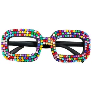 RueDeLaFete Lunettes diamants strass multicolores pas cher