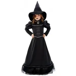 RueDeLaFete Déguisement Sorcière Magie Noire Fille 5/6 Ans Noir H4194116 Chaks pas cher