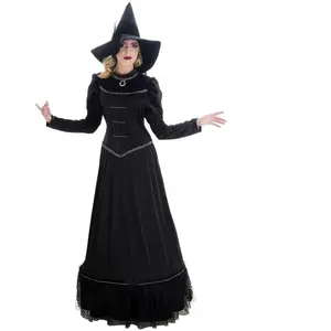 Comparateur de prix : Déguisement Sorcière magie noire avec chapeau, adulte S