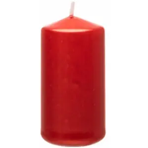 Chaks 80292-82, Petite bougie cylindrique 6cm, Rouge métallisé pas cher