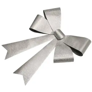 RueDeLaFete Noeud brillant GéANT 86cm Argent pas cher