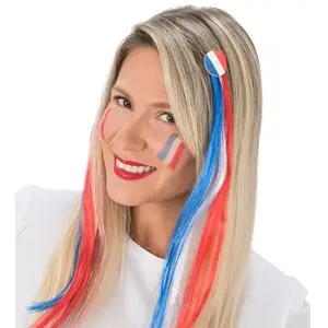 Comparateur de prix : Set de 2 Barrettes Drapeau Supporter France