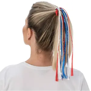 Comparateur de prix : RueDeLaFete Élastique avec nattes et sequins supporter France