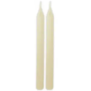 Comparateur de prix : Set de 2 bougies Flambeau Cannelées 25cm, ivoire
