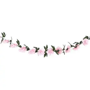 Comparateur de prix : Chaks 13315-03, Guirlande Pivoines artificielles 220cm, Rose pastel