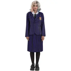Comparateur de prix : Uniforme Noir & Violet - Mercredi™ - Femme
