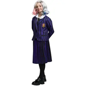 RueDeLaFete Uniforme Noir & Violet - Mercredi™ - Fille pas cher