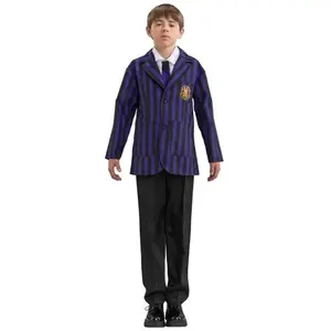 Uniforme Garçon dans Mercredi © noir/violet 140cm, 9-11 ans