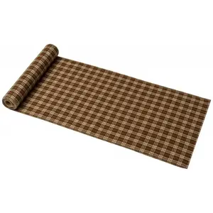 Comparateur de prix : Chemin de table Carreaux tissu ascott 3m, brun/marron