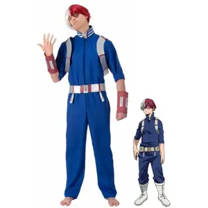 Comparateur de prix : RueDeLaFete déguisement shoto todoroki my hero academia homme - m - bleu - générique c4616m