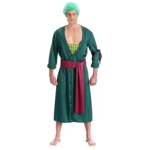 Comparateur de prix : RueDeLaFete déguisement zoro one piece chasseur pirate homme - s - vert - générique c4614s