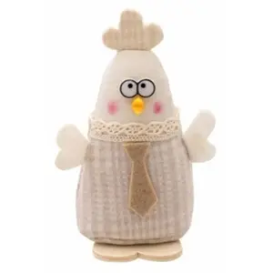 RueDeLaFete Petite Poule Vichy aux grands yeux 12cm colorée pas cher