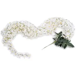 RueDeLaFete Guirlande Jasmin étoilé 1m68, Blanc pas cher