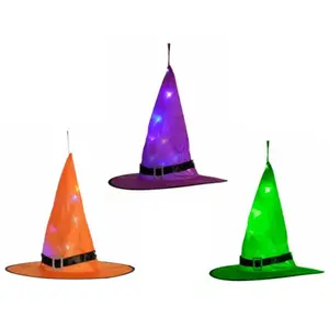 Non communiqué décoration chapeau sorcière lumineux 38cm - modèle aléatoire - chaks 13101 pas cher