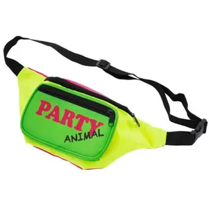 RueDeLaFete SAC BANANE VINTAGE ANNÉES 80 MULTICOLORE FLUO pas cher