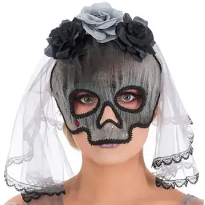 Comparateur de prix : Masque Tête de Mort avec voile