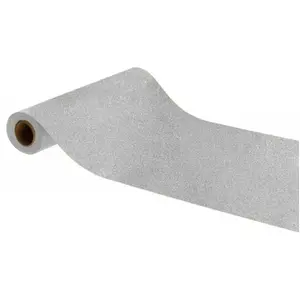 RueDeLaFete CHEMIN DE TABLE PAILLETTES PREMIUM ARGENT 30CMX5M Argent pas cher