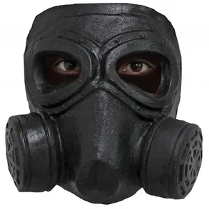 CHAKS Masque à gaz double factice noir pas cher