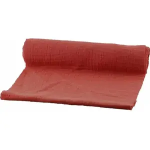 CHAKS 1 Chemin de table en tissu coton gaufré Terracotta 26cm x 3m REF/11775 pas cher